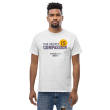 Load image into Gallery viewer, God Jots™ "The Secret Is Compassion" Classic Men's Tee