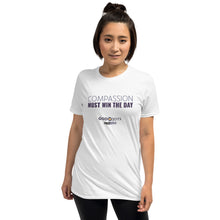 Load image into Gallery viewer, God Jots™ "Compassion Must Win The Day" Classic Women's Tee