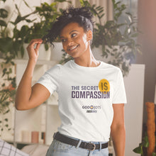 Load image into Gallery viewer, God Jots™ "The Secret Is Compassion" Classic Women's Tee